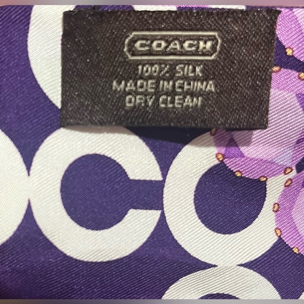 Authentic NWOT Coach Scarf $75 OBO - Picture 3 of 3
